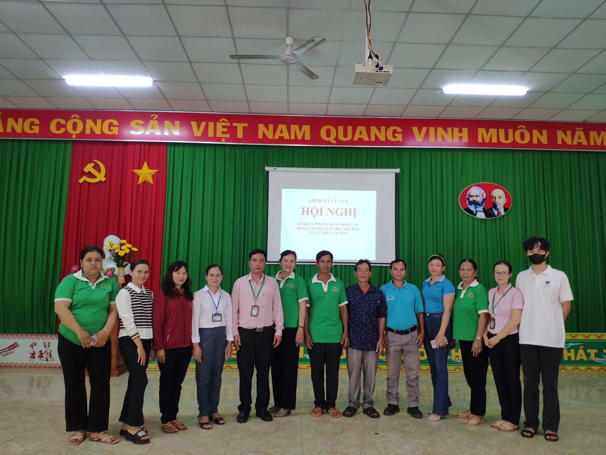 Ngày 22/6/2023, UBND xã Cư Suê tổ chức Hội nghị Sơ kết 6 tháng hoạt động tín dụng chính sách trên địa bàn xã Cư Suê năm 2023